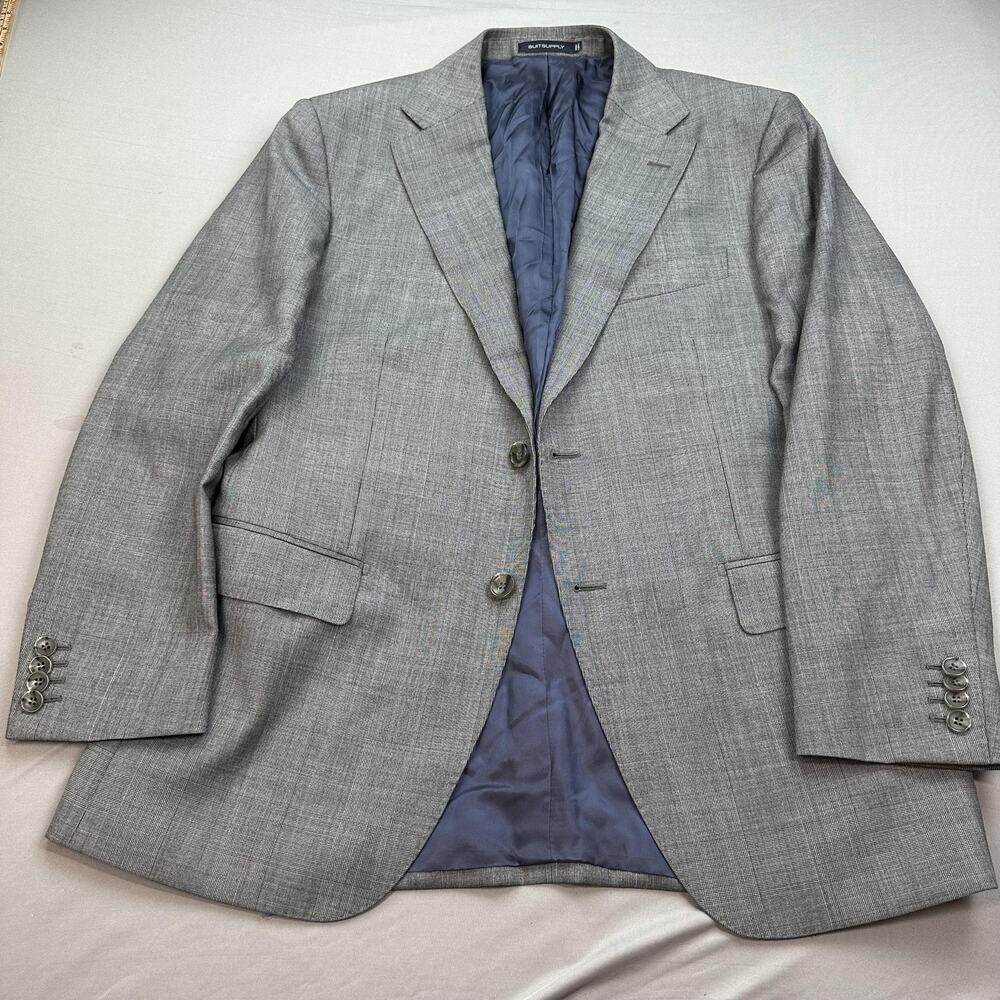 Suitsupply Napoli Blazer Mens 40S Gray Wool Vitale Barberis Canonico Sport Coat